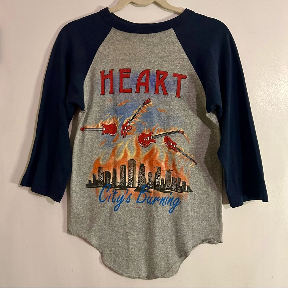 Vintage Heart Private Audition “City’s Burning” 1982 Concert Raglan Shirt